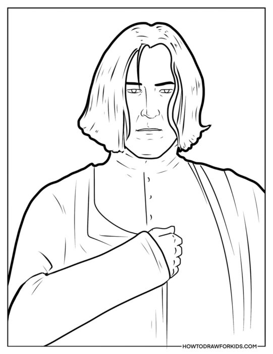 Professor Snape Coloring Sheet