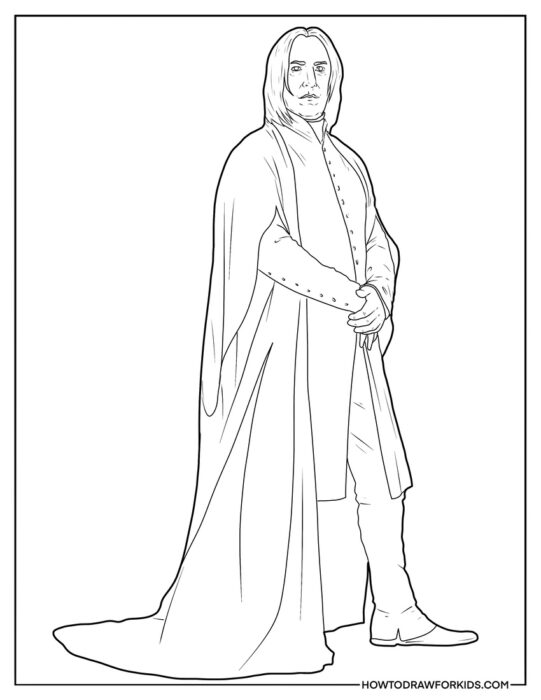 Professor Snape Full Body to Color