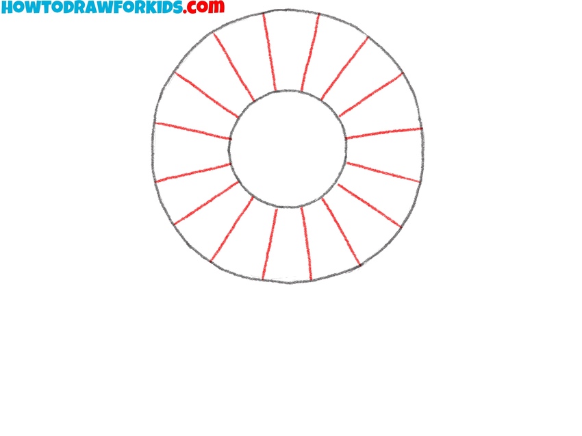 Add petal dividing lines