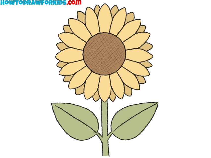 Color your sunflower