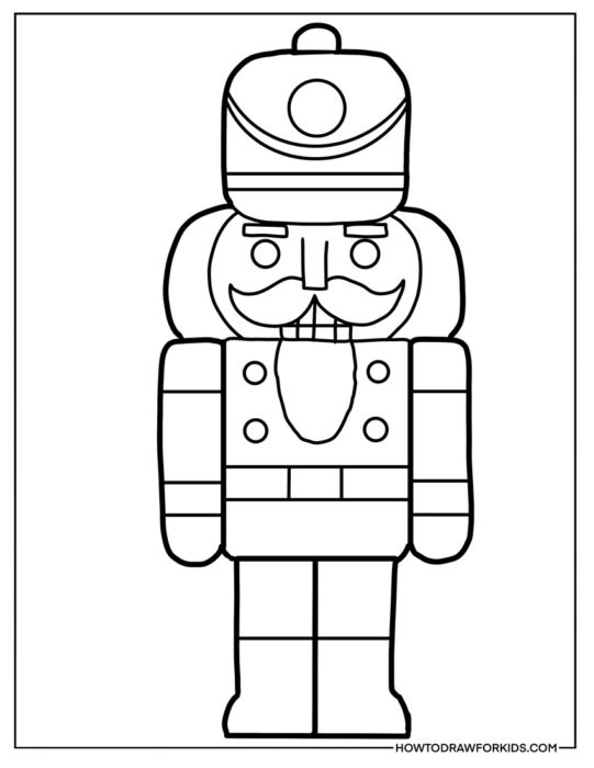 Cartoon Nutcracker Coloring Page