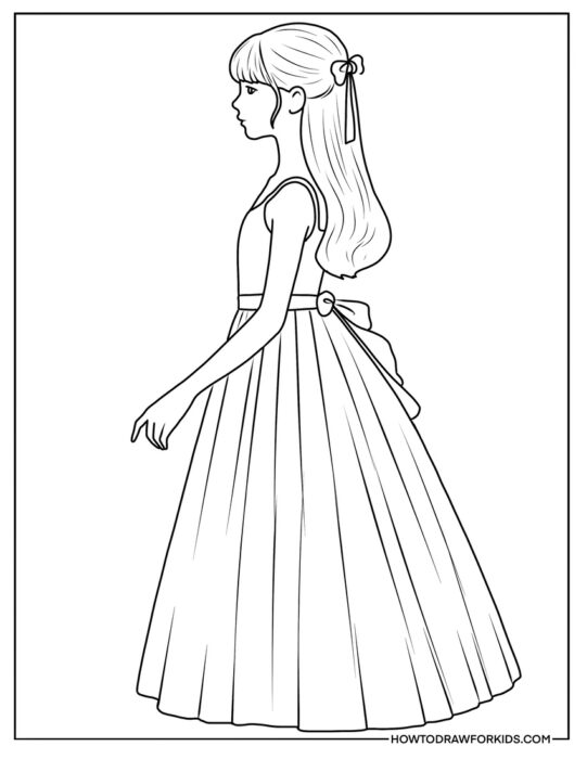 Detailed Clara Coloring Sheet