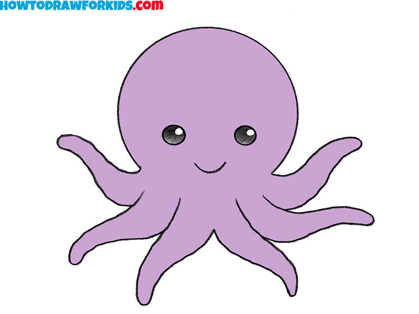 Add color to the octopus drawing