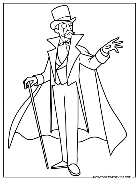 Drosselmeyer From Nutcracker Coloring Page