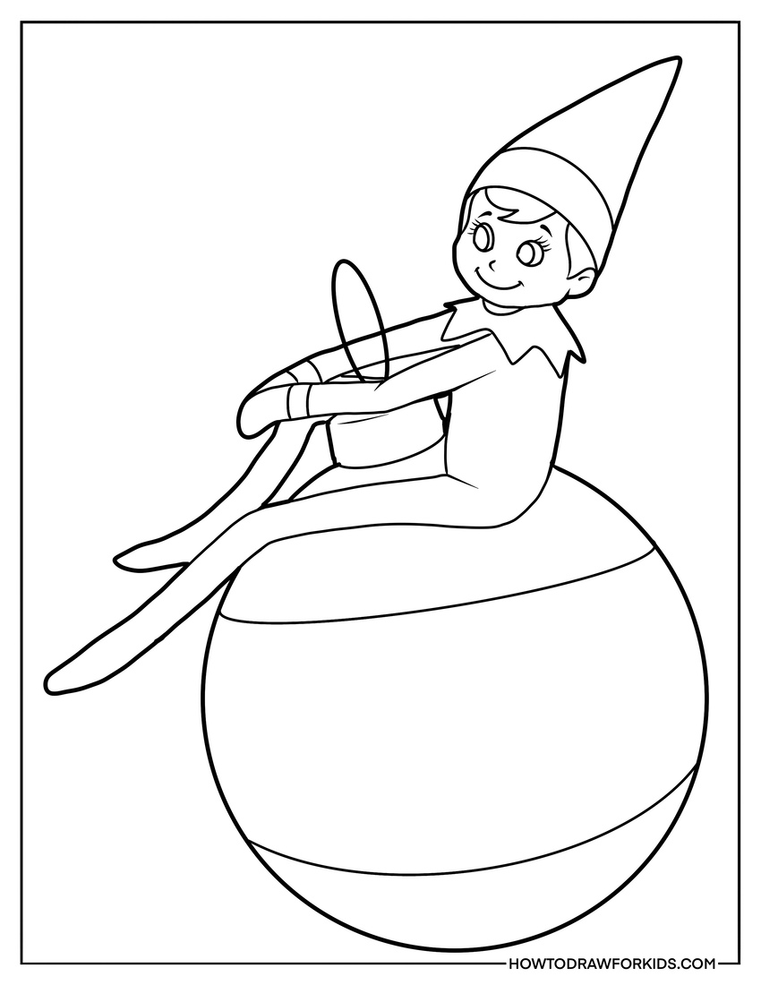 Elf on the Shelf Coloring Pages - Free Printables