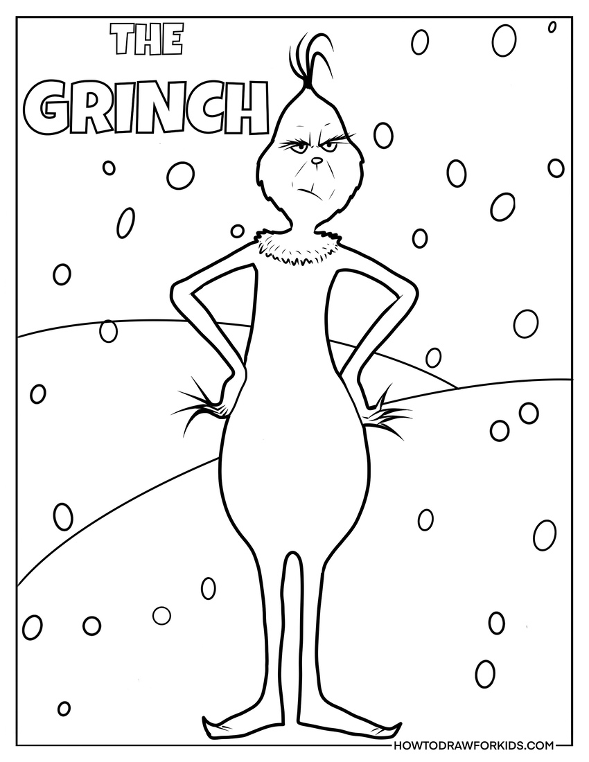 Grinch Coloring Pages Free Printables