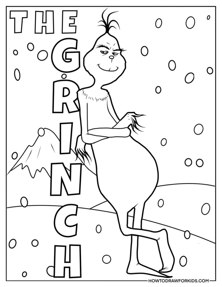 Grinch Coloring Pages Free Printables