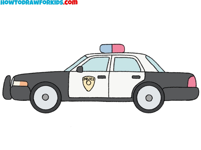 How to draw a police car featured image