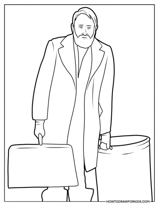 Marley from Home Alone Coloring Sheet