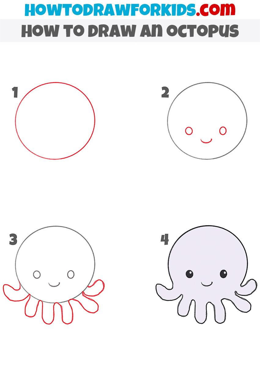 octopus drawing tutorial for preschoolers