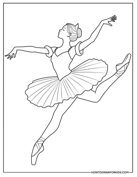 Sugar Plum Fairy From Nutcracker Coloring Page