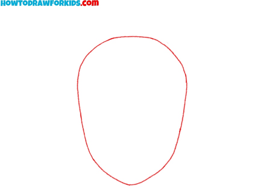 Draw the basic head shape