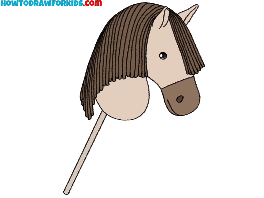 how to draw a hobby horse featured image