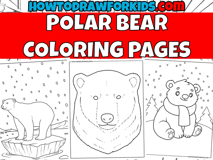 polar bear coloring pages featured image