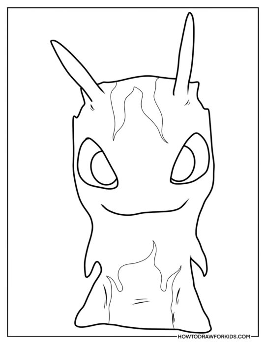 Burpy from Slugterra Coloring Page