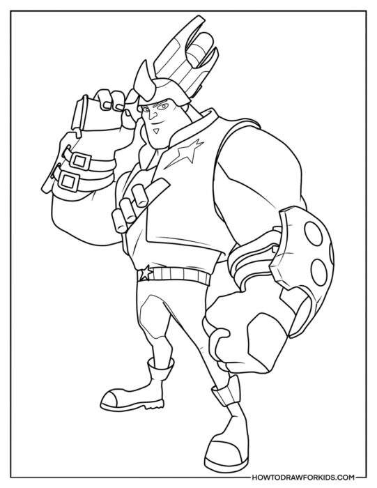Detailed Kord Zane Coloring Sheet