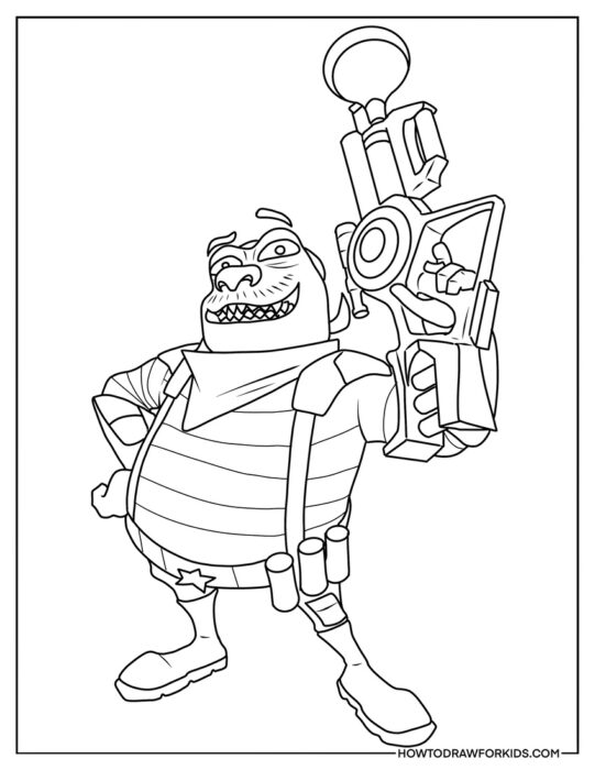 Detailed Pronto Geronimole Coloring Sheet