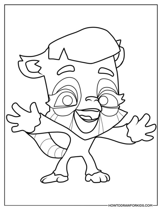 Joy from Zooba Coloring Sheet