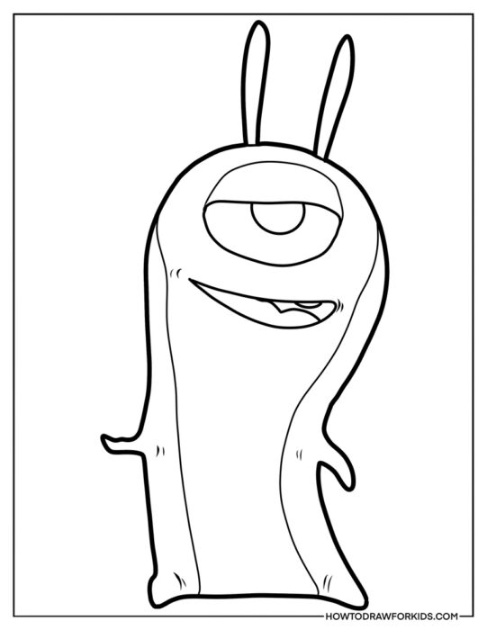 Slug from Slugterra Coloring Page for Kids