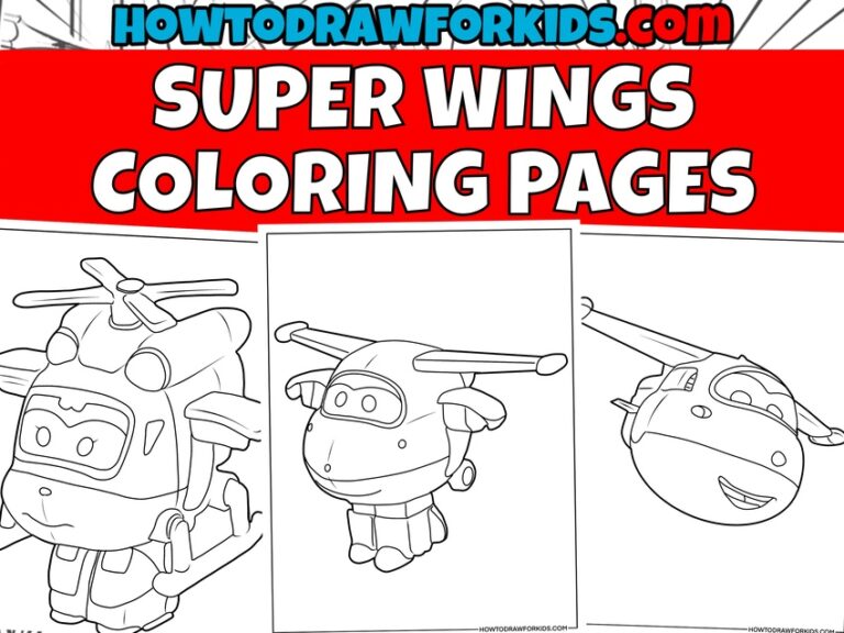 super wings coloring pages featured image