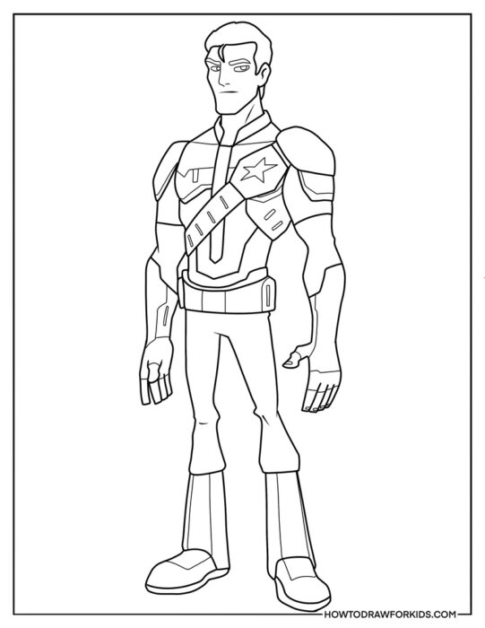Will Shane Coloring Sheet for Kids
