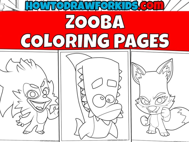 Zooba coloring pages featured image