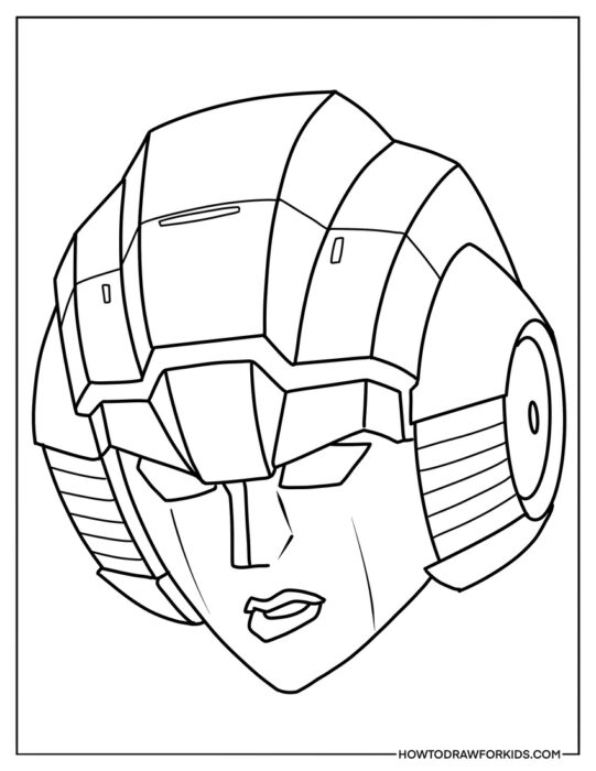 Arcee Face Coloring Page