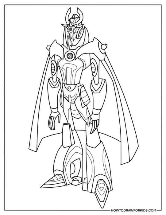 Cartoon Alpha Trion for Coloring