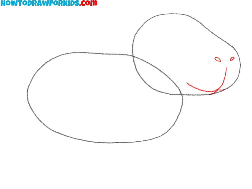 Start drawing capybara’s snout