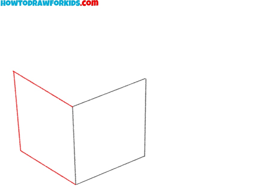 Add the side face of the cube