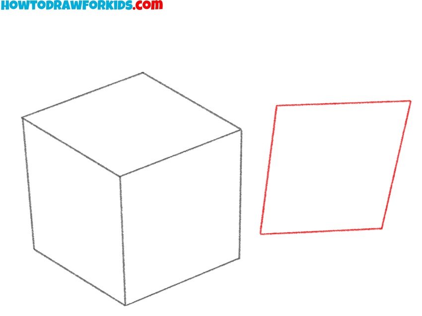 Start the second die with a square