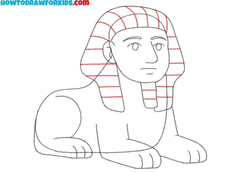 How to Draw the Sphinx - Easy Drawing Tutorial For Kids