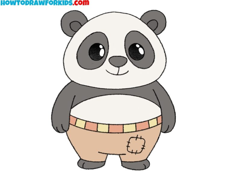 How to draw kung fu panda featured image