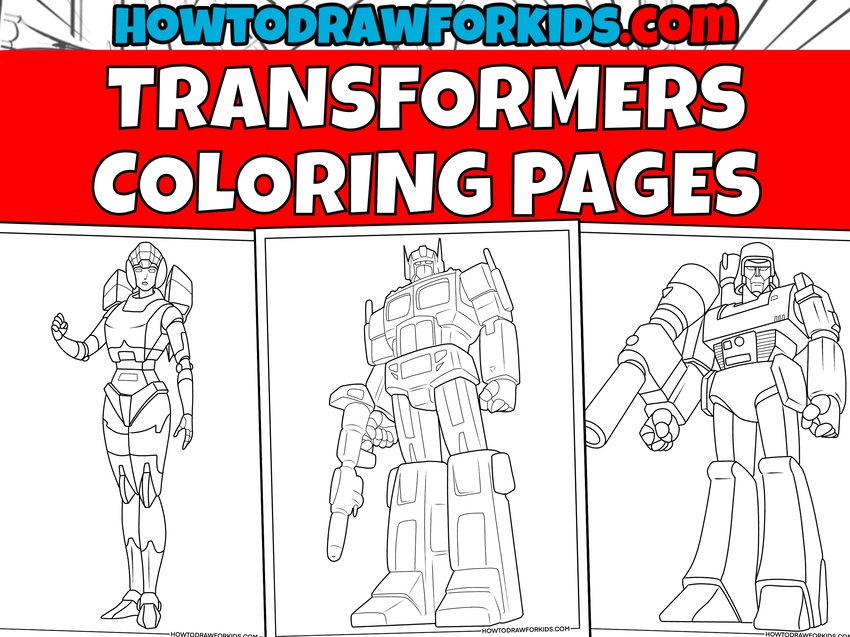 Transformers coloring pages featured image
