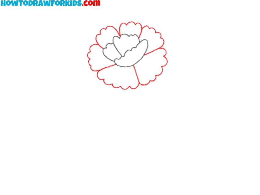 Add the second petal layer