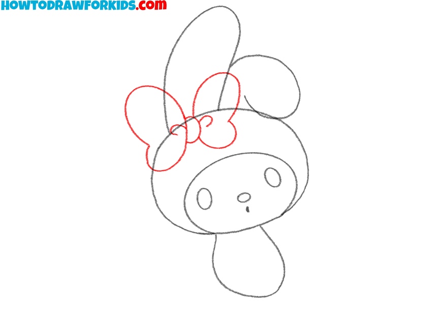 Sketch the character’s bow