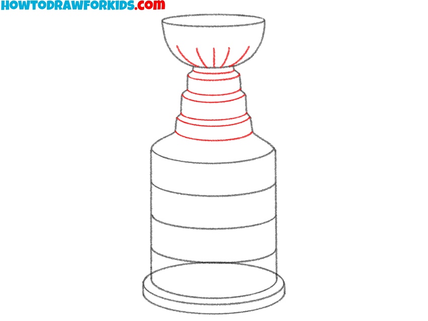 Detail the top of the trophy