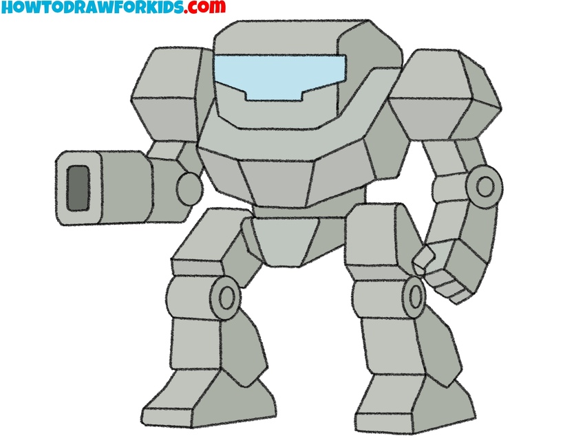 How to draw a mech step featured image