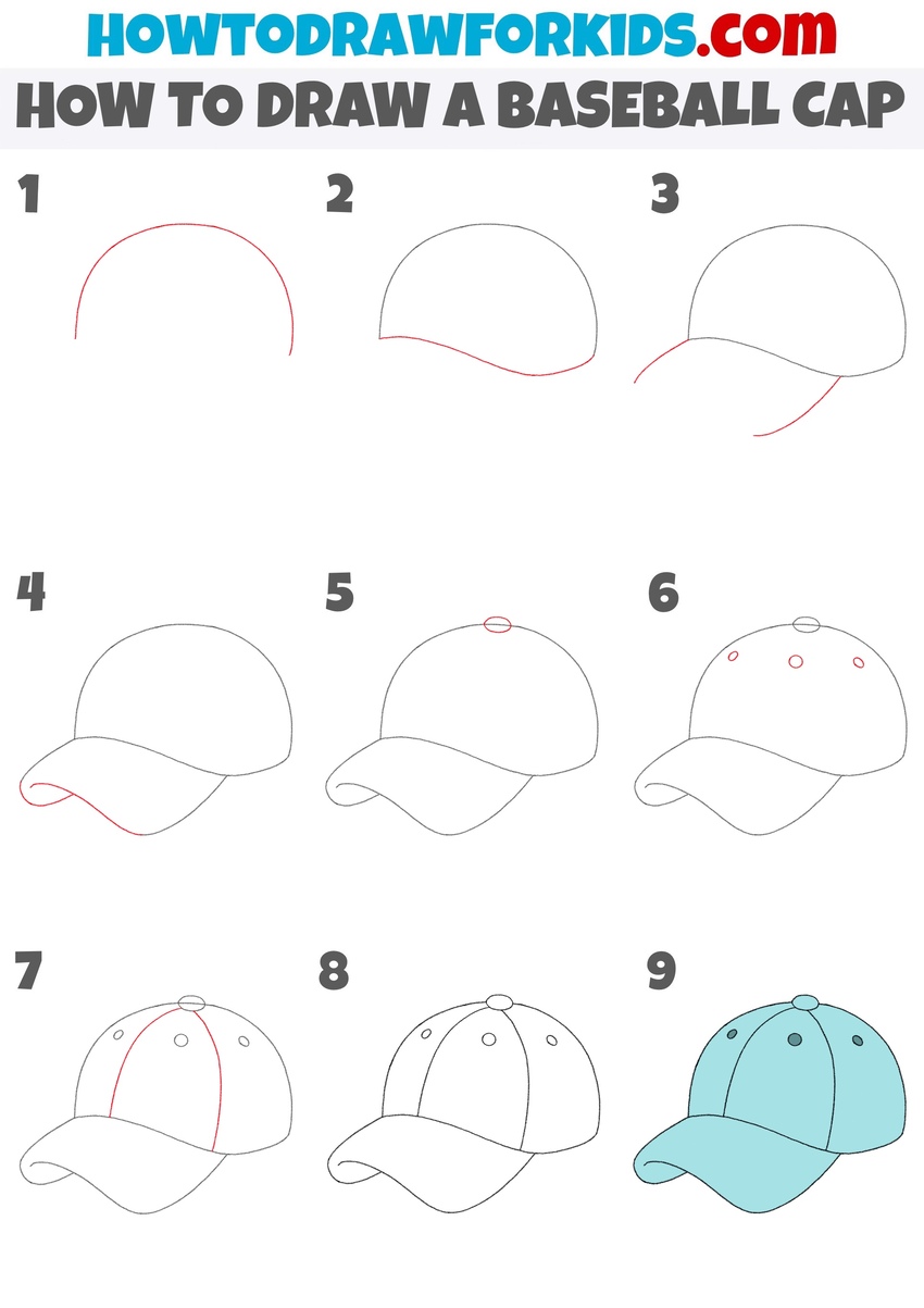 baseball cap drawing tutorial