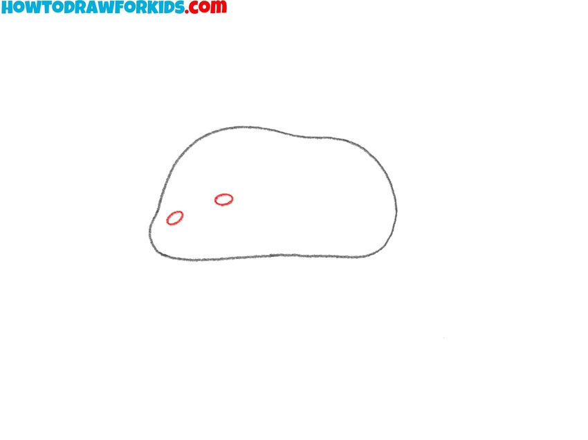 Draw Gudetama’s eyes