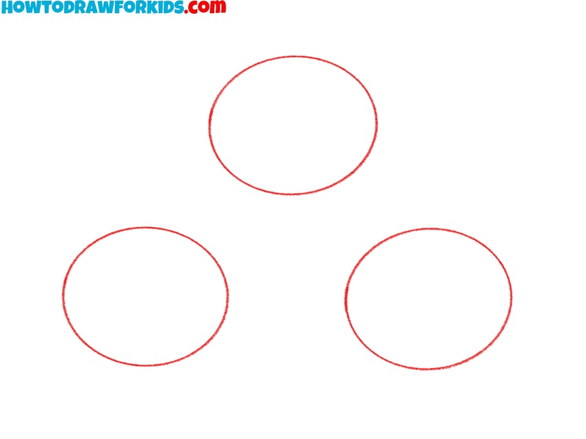 Draw the Powerpuff Girls’ head outlines