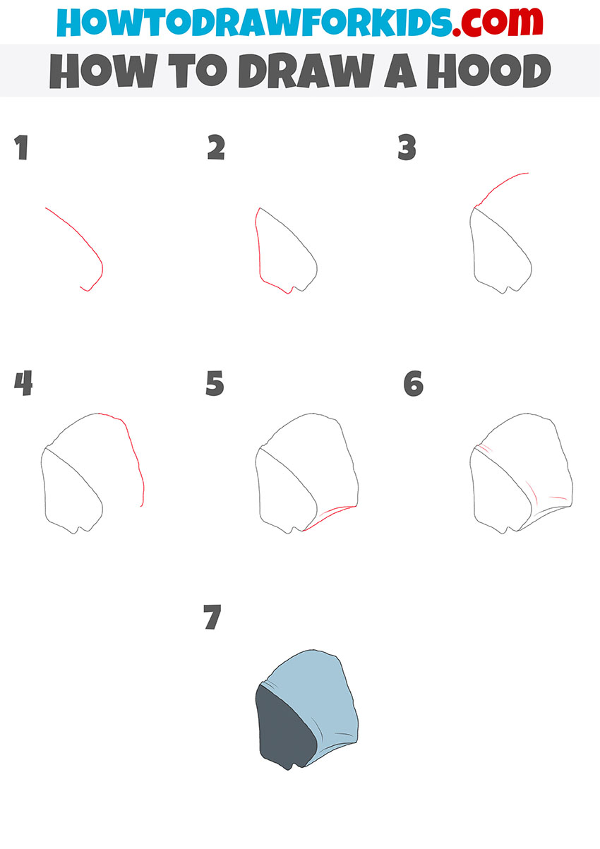 hood drawing tutorial