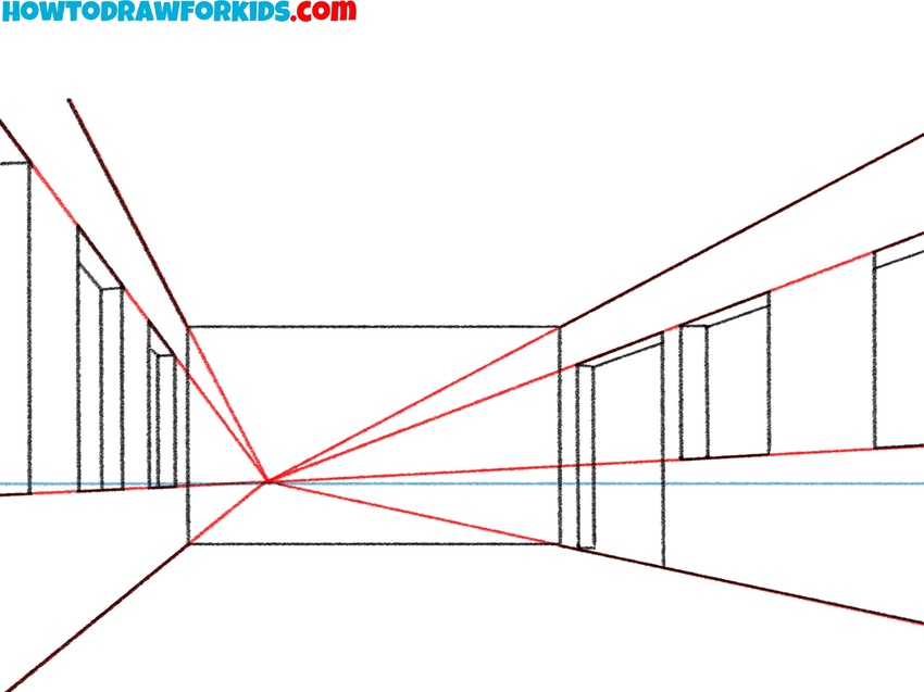 Example of room in perspective