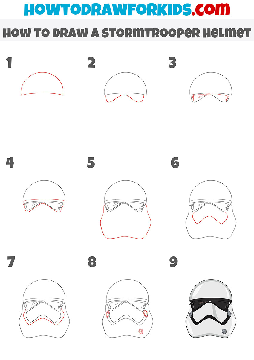 stormtrooper hat drawing tutorial