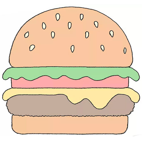 Food drawing tutorials.