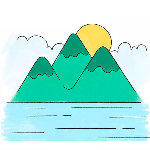 Landscapes drawing tutorials.